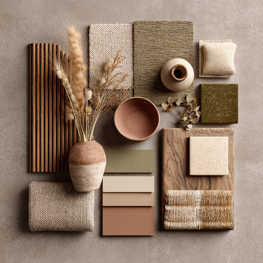 Estudio de texturas · Moodboards y Renders · Materia Salina Studio